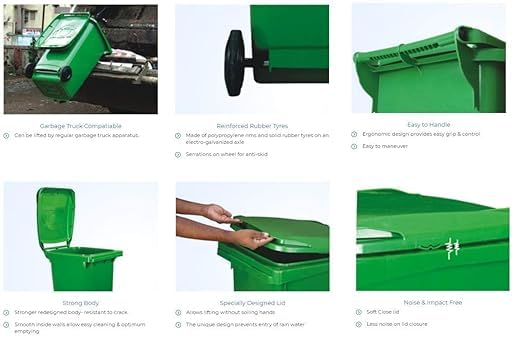 CELLO Plastic Manual-Lift Garbage Waste
