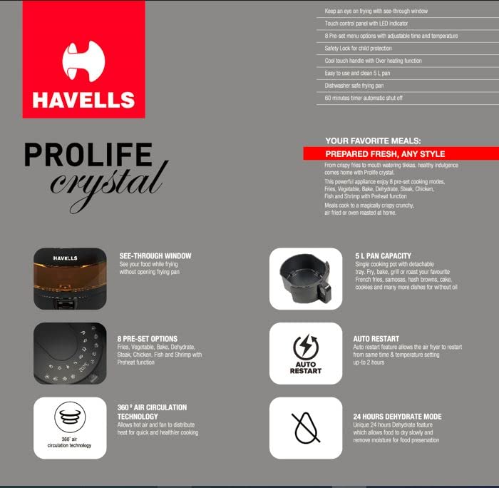 Havells Prolife Crystal Digital Air