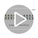 Crompton Dyna Ray 7W Round B22 LED Cool Day Light Pack of 8 - Image 2
