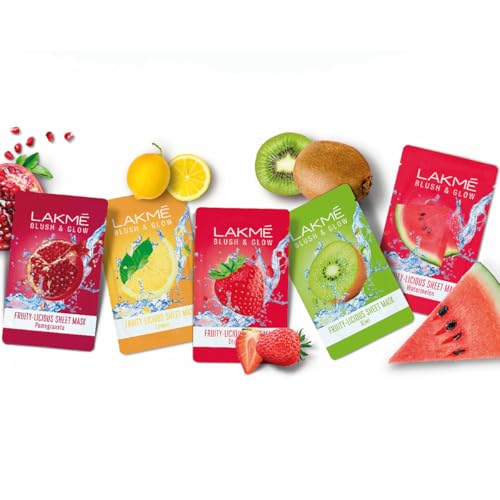Lakme Blush & Glow Strawberry Sheet Mask|| 25 ml - Image 6