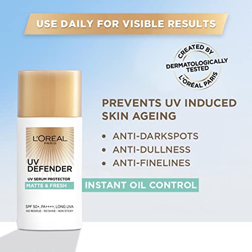 L'Oréal Paris Sunscreen, Lightweight Matte