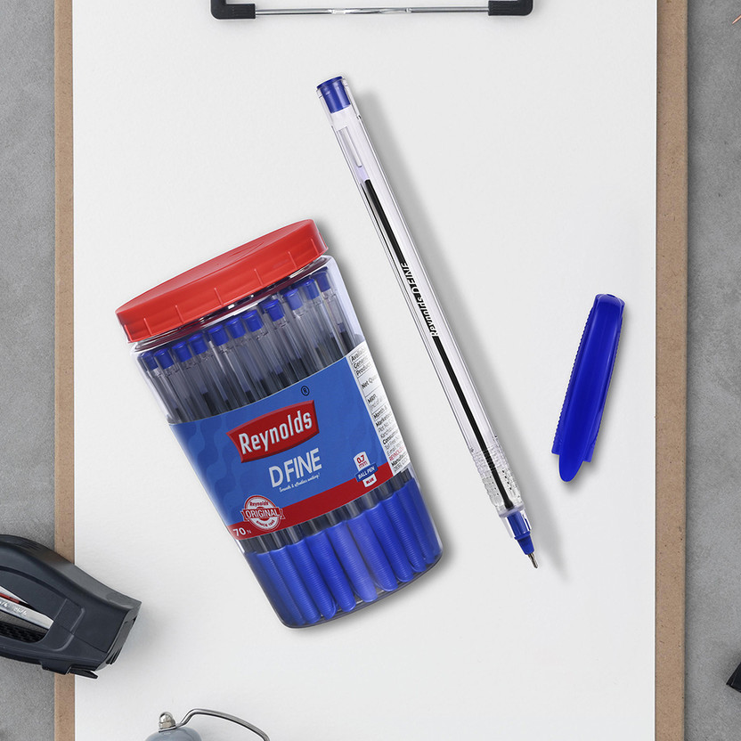 Reynolds DFine Ball Pen (Pack of 70, Ink Color - Blue) - Image 3