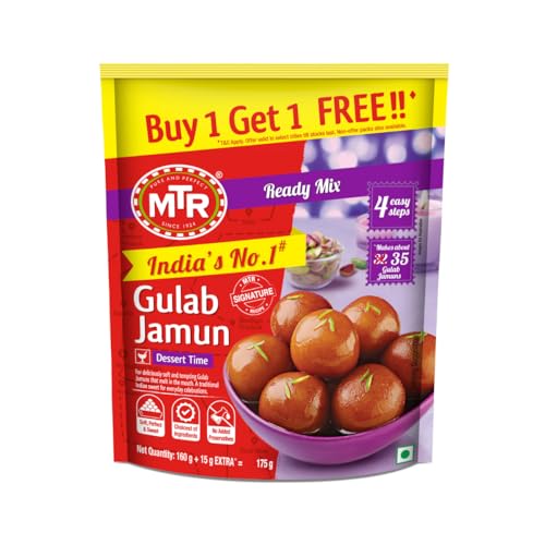 MTR Sweet - Gulab Jamun Mix, (Buy One Get One), Pouch,175 Gm