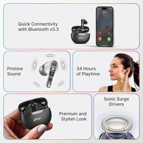 pTron Bassbuds Astra in-Ear TWS