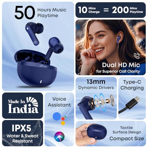 pTron Bassbuds Fury in-Ear TWS