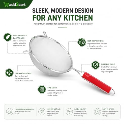 ADD2CART Multipurpose Stainless Steel Strainer