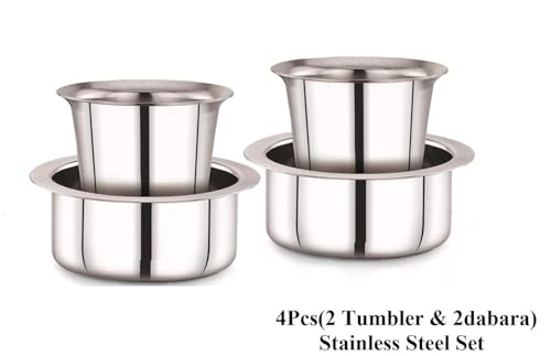 KC Stainless Steel Dabara Set