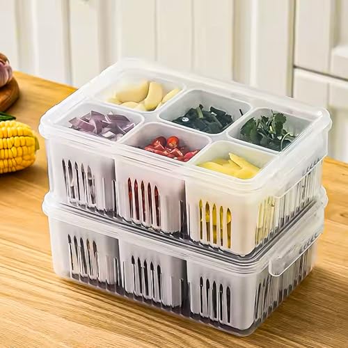 TEX-RO Fridge Storage Boxes Freezer