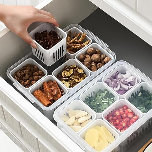 TEX-RO Fridge Storage Boxes Freezer