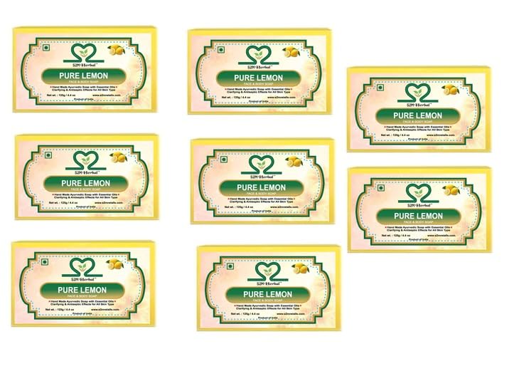 Handmade Fresh & Pure Lemon Soap-VALUE PACK (8 x 125 g)