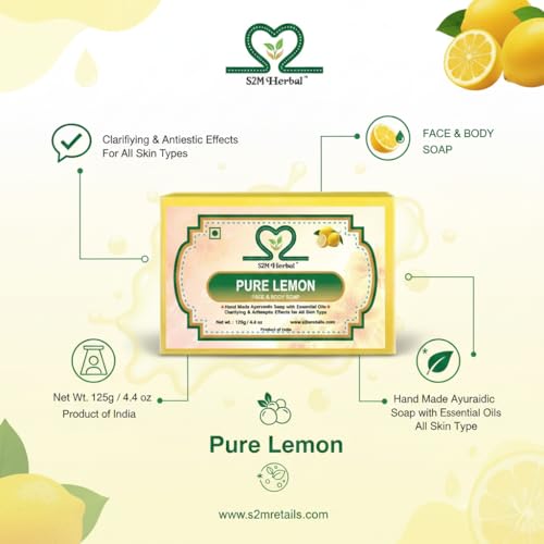 Handmade Fresh & Pure Lemon Soap-VALUE PACK (8 x 125 g) - Image 5