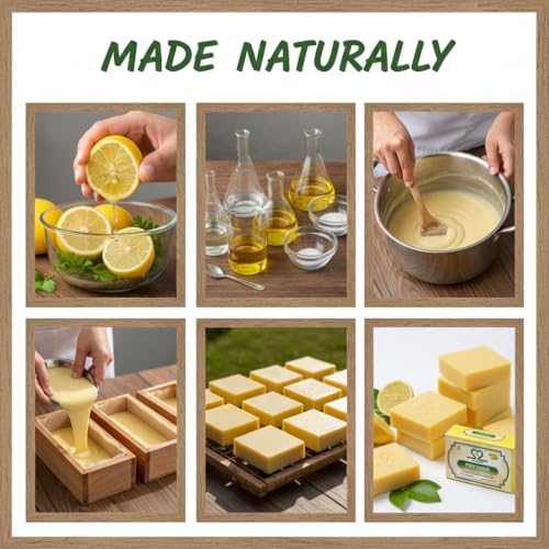 Handmade Fresh & Pure Lemon Soap-VALUE PACK (8 x 125 g) - Image 6