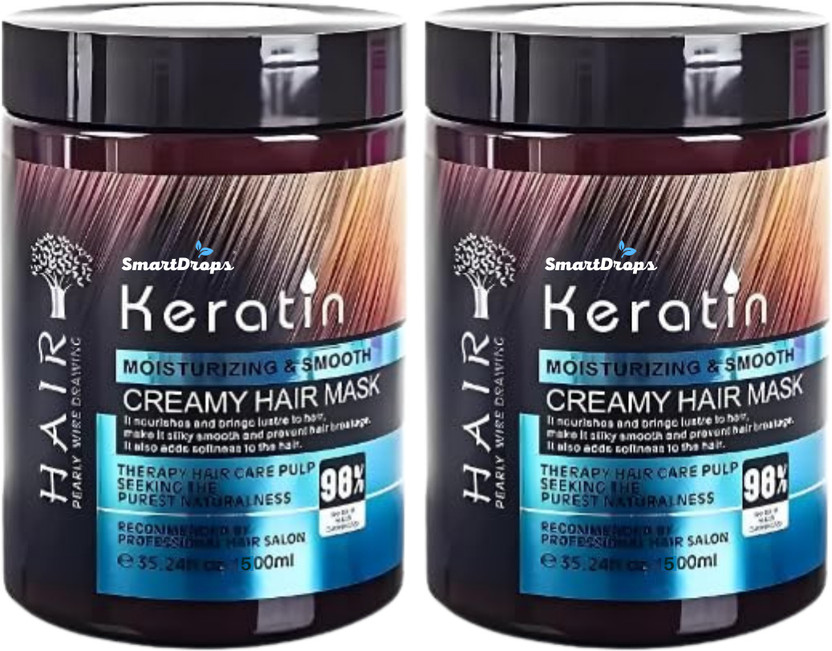 smartdrops Keratin Hair Mask for Moisturizing & Smooth Hair, (Pac...more