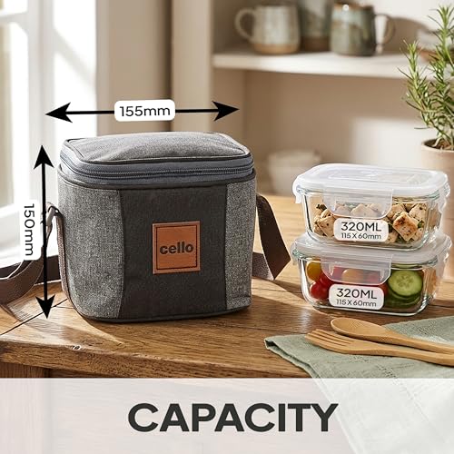 CELLO Glassy Square Lunch Box