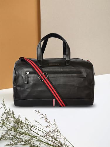 Police Mens Black Stirling Duffle Bag - Image 5