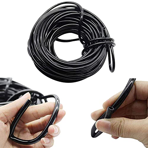 DIY Crafts 5 Meter, 1/4 PVC Pipe., Watering Tubing Hose 1/4 inch 8mm Pipe Garden Drip Pipe PVC Hose Irrigation System Watering Systems for Greenhouses Agriculture,Law(5 Meter, 1/4 PVC Pipe.)
