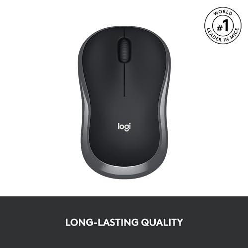 Logitech M186 Wireless Mouse, 2.4GHz