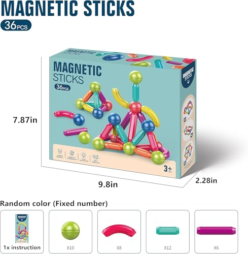 Crackles Learning Magnetic Sticks &