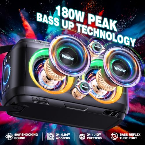 W-KING Party Loudest Portable Bluetooth