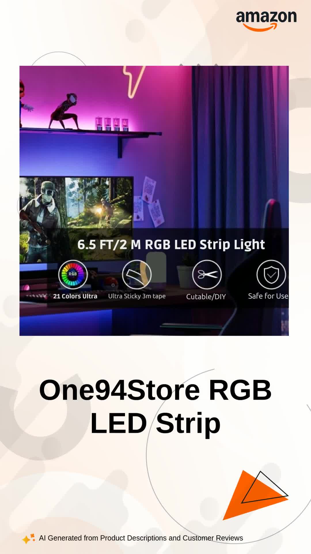 One94Store RGB LED Strip Light