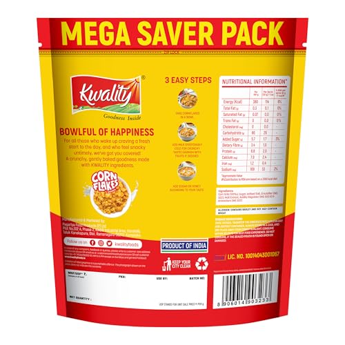 Kwality Corn Flakes 800g