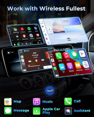 CEROAN 2-in-1 Wireless CarPlay Adapter
