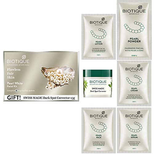 Biotique Bio Pearl White Facial Kit, 65g - Image 3