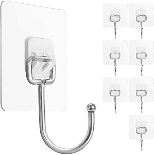 JIALTO 5Pcs Large Adhesive Hooks