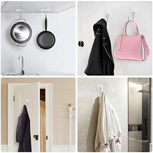 JIALTO 5Pcs Large Adhesive Hooks