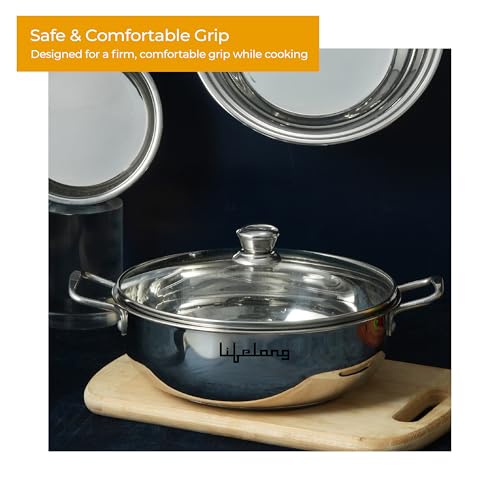 Lifelong Stainless Steel Heavy Bottom