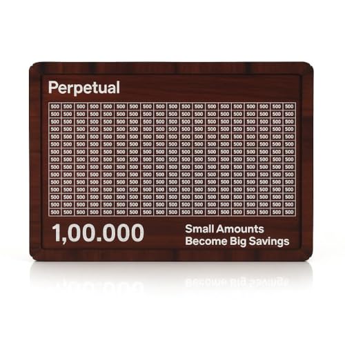 Perpetual Wooden Money Piggy Bank