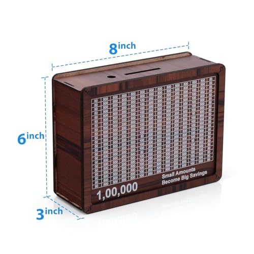 Perpetual Wooden Money Piggy Bank