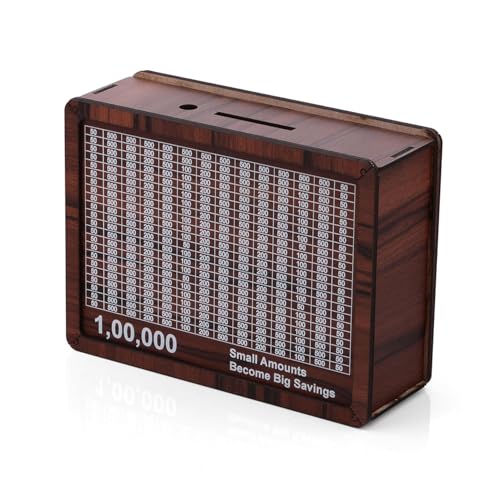 Perpetual Wooden Money Piggy Bank