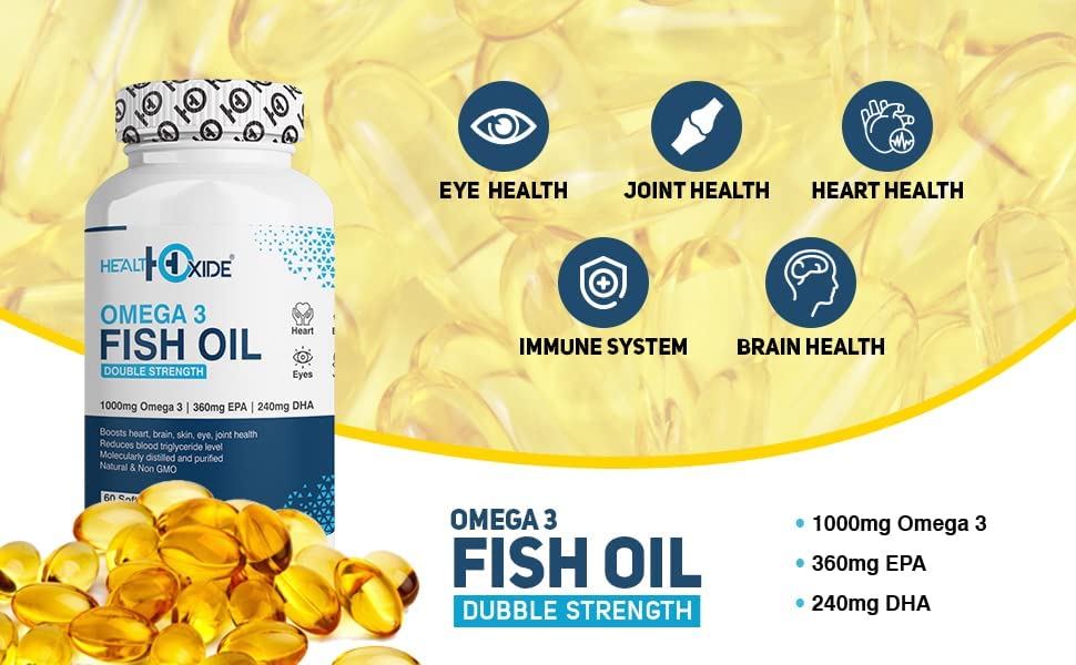HealthOxide Omega-3 Fish Oil 1000mg