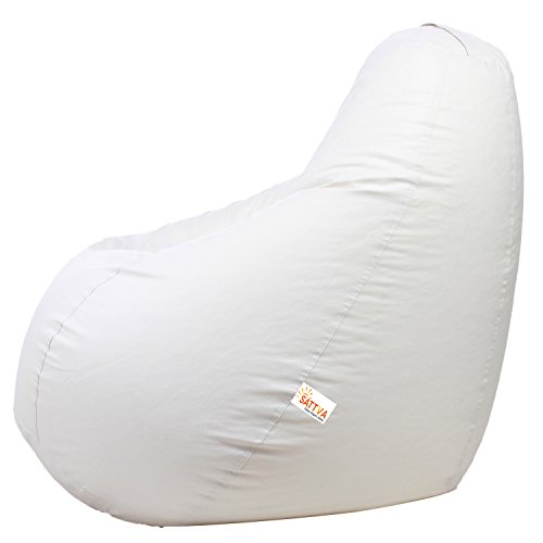 Sattva Classic Bean Bag Cover Without Beans XXXL Size - White - Image 2