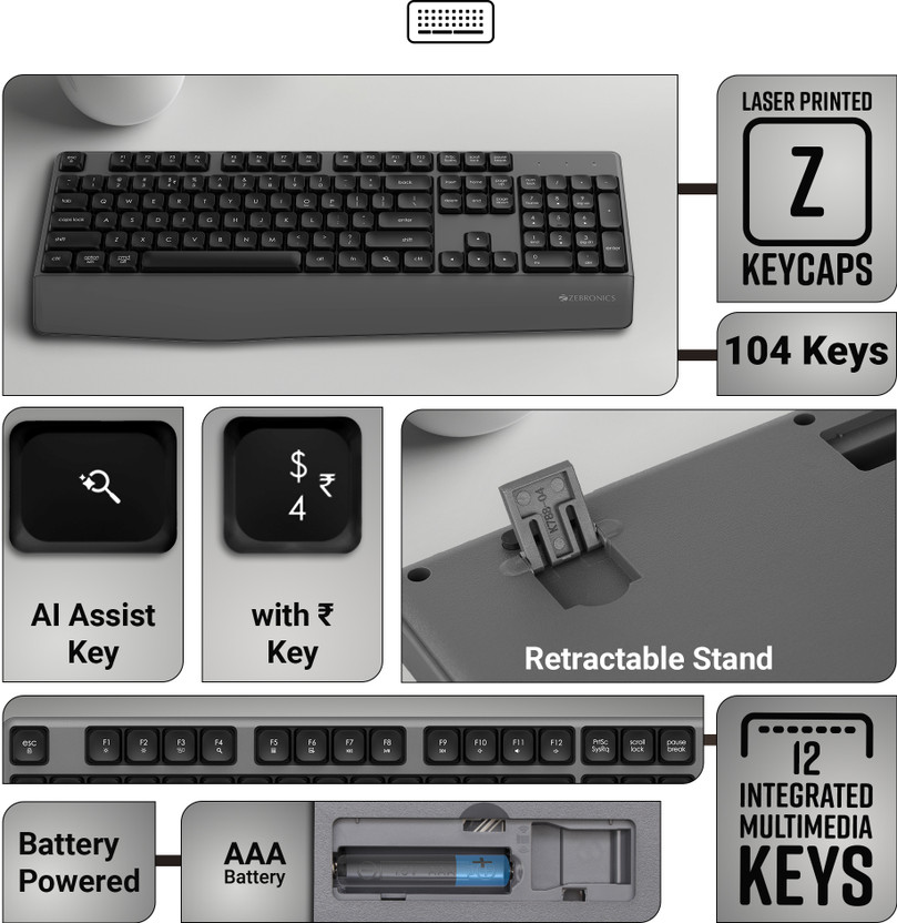 ZEBRONICS Companion 202 Wireless Standard