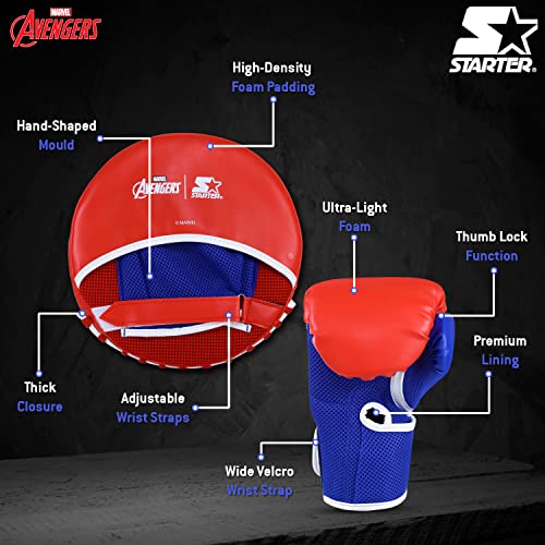Starter Captain America Boxing Glove and Focus Pad Multicolour, 3Y+ - Image 5