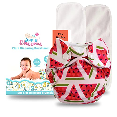Apple Blossoms Reusable Cloth diaper