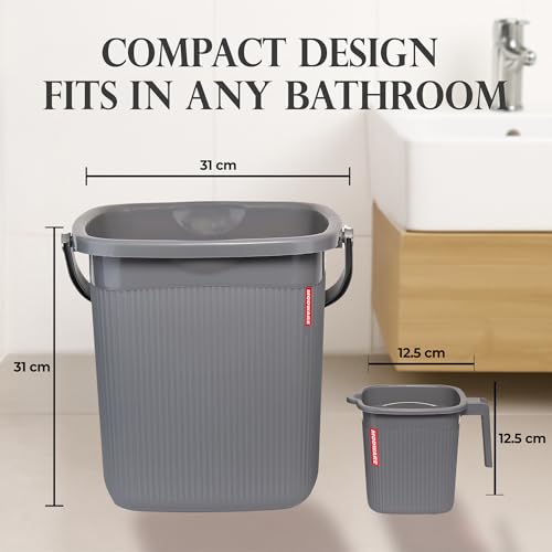 Modware Square Ribbon Plastic Bucket