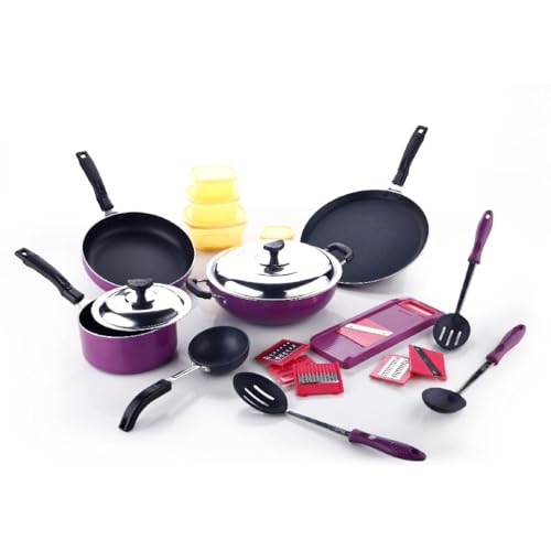 Crystal Non Stick Set 16 Pc Set Non-Stick Coated Cookware Set