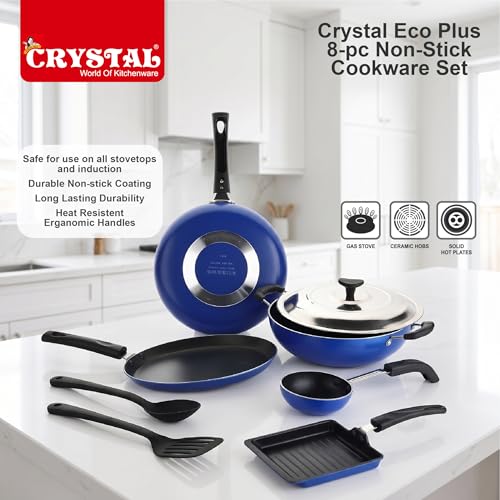 Crystal Eco Plus 8-pc Non-Stick