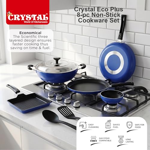 Crystal Eco Plus 8-pc Non-Stick