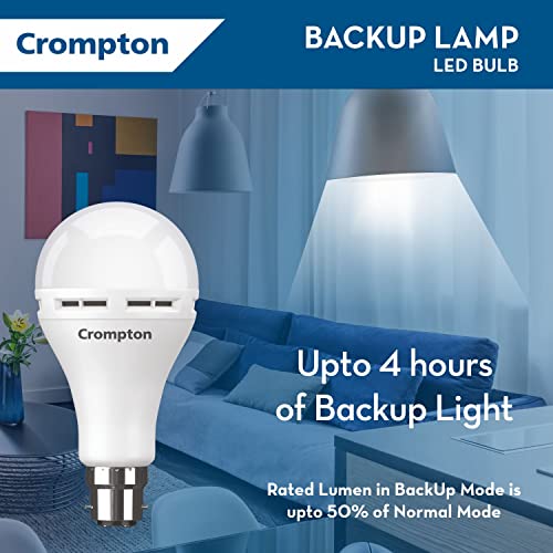 Crompton Emergency 9W LED Bulb Base B22 Cool Day Light (Pack of 10) - Image 3