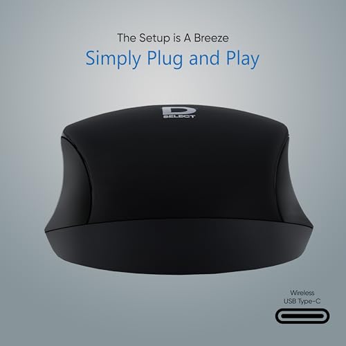 Wireless Mouse DS321-Black with USB