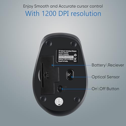 Wireless Mouse DS321-Black with USB
