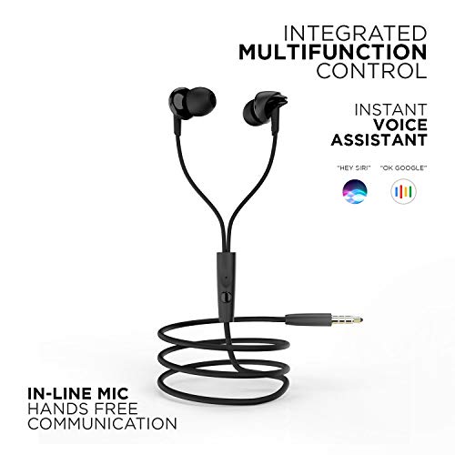 Boat BassHeads 100 in-Ear Headphones with Mic (Black) - Image 6