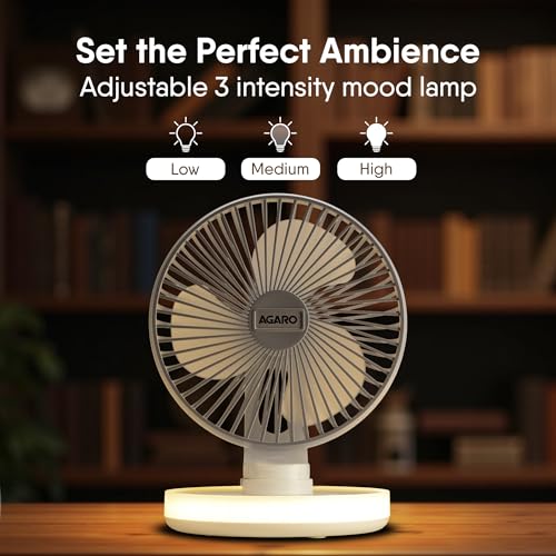 AGARO Alpha Rechargeable Table Fan