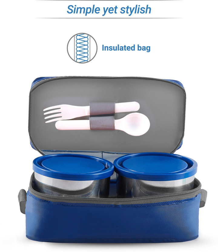 Flipkart SmartBuy Steel Luncbox Blue
