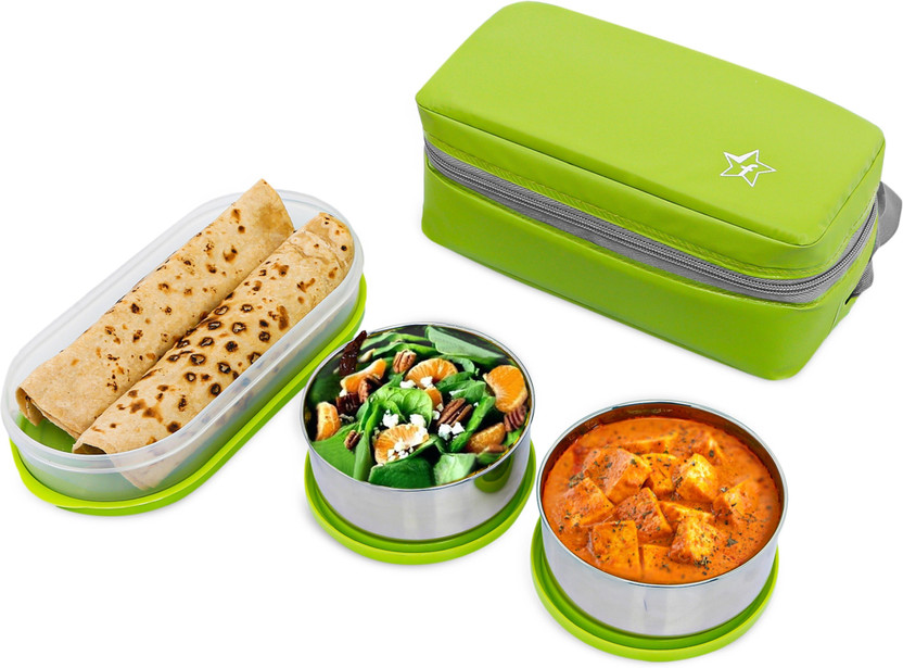 Flipkart SmartBuy Steel Luncbox Blue