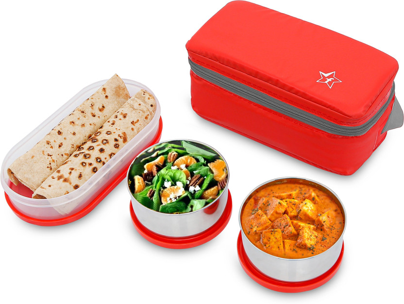 Flipkart SmartBuy Steel Luncbox Blue